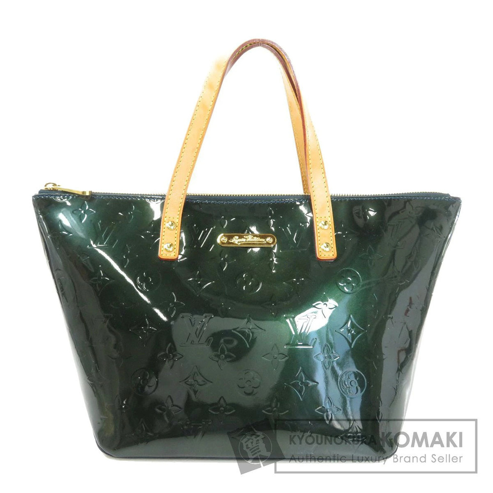 Louis Vuitton Bellevue Top Handle Bag Leather Green